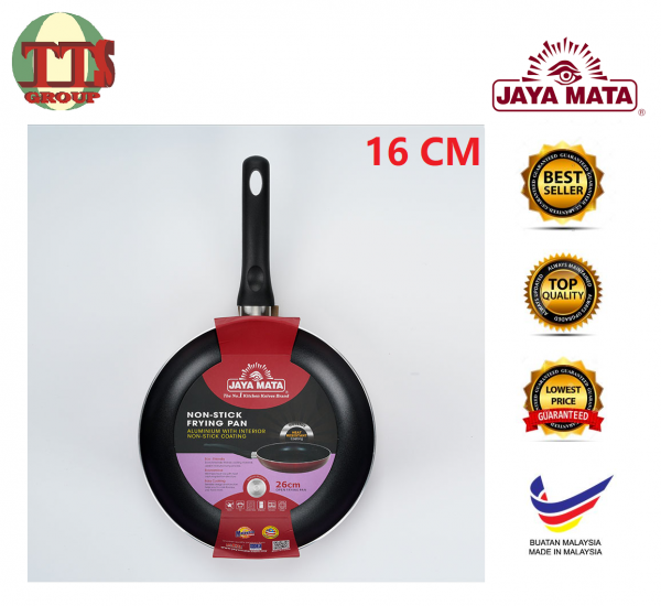 TTS - 16CM JAYA MATA NON-STICK COATING ALUMINIUM FRYING PAN (BLK) JM794 TTS DISTRIBUTION SDN BHD - Image 4