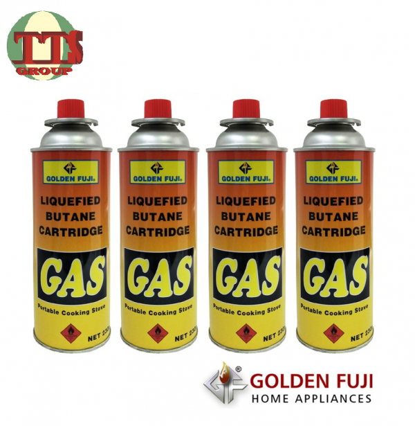 TTS - (VALUE PACK -4 BOTTLES) GOLDEN FUJI LIQUEFIED BUTANE CARTRIDGE PORTABLE GAS 230g TTS DISTRIBUTION SDN BHD - 图片 3