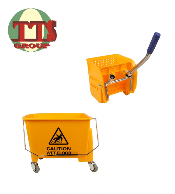 24LTR HEAVY DUTY MOPPING CART MINI MOP BUCKET WRINGER TROLLEY TTS DISTRIBUTION SDN BHD - 图片 3