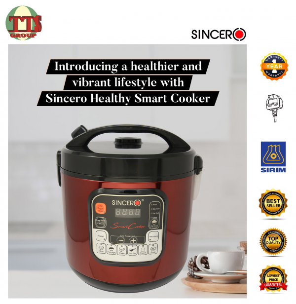 SINCERO RC900 MULTIFUNCTIONS 6.0LITRES 12-IN-1 SMART COOKER TTS DISTRIBUTION SDN BHD - 图片 5