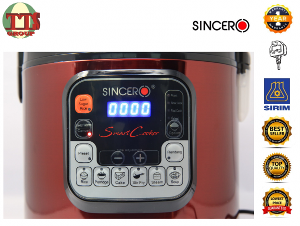 SINCERO RC900 MULTIFUNCTIONS 6.0LITRES 12-IN-1 SMART COOKER TTS DISTRIBUTION SDN BHD - 图片 6