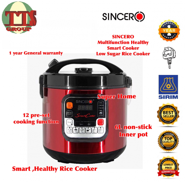 SINCERO RC900 MULTIFUNCTIONS 6.0LITRES 12-IN-1 SMART COOKER TTS DISTRIBUTION SDN BHD - 图片 7