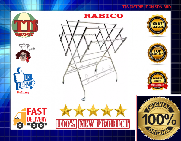 RABICO HEAVY DUTY 10KG++ W TYPE FOLDABLE/FREESTANDING CLOTH HANGER R1-05 TTS DISTRIBUTION SDN BHD