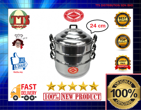 24/26/28CM KY ALUMINIUM STEAMPOT CROCODILE TTS DISTRIBUTION SDN BHD