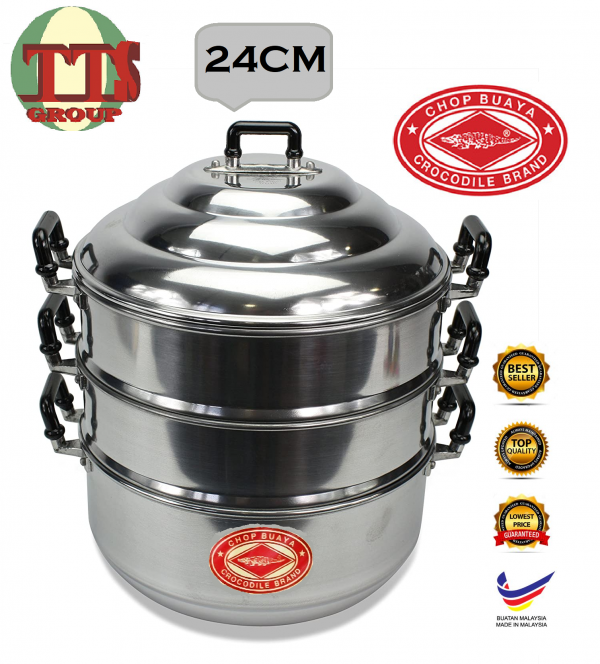 24/26/28CM KY ALUMINIUM STEAMPOT CROCODILE TTS DISTRIBUTION SDN BHD - 图片 2