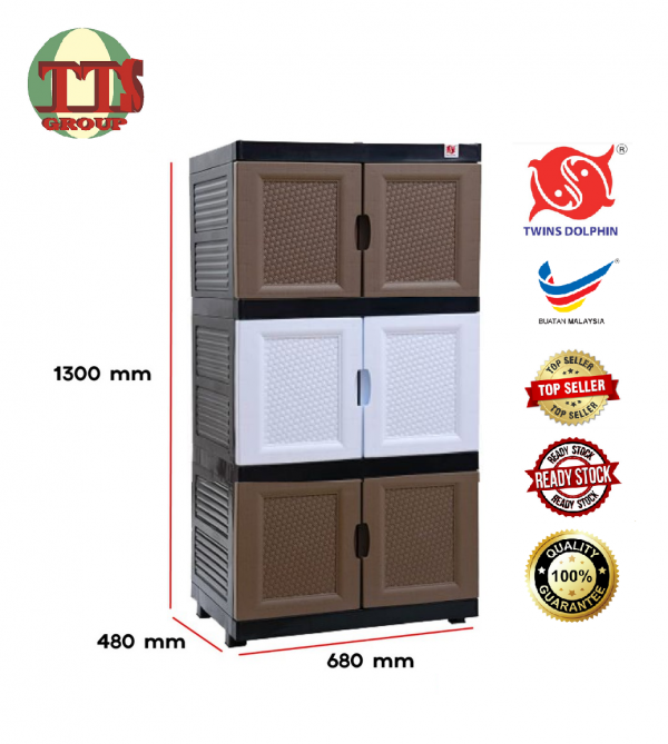 TTS - 3TIER DIY TWINS DOLPHIN STORAGE CABINET TTS DISTRIBUTION SDN BHD - 图片 4