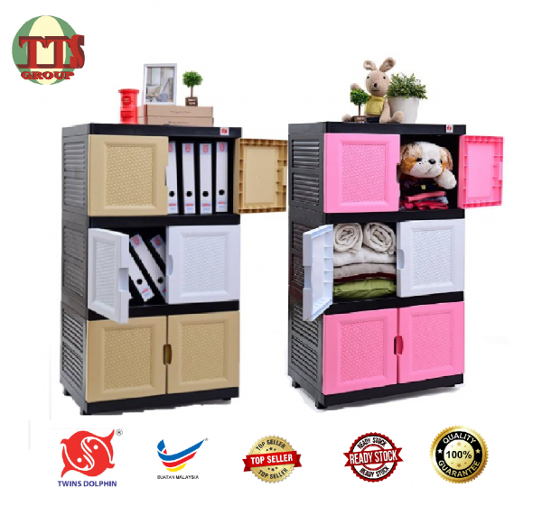 TTS - 3TIER DIY TWINS DOLPHIN STORAGE CABINET TTS DISTRIBUTION SDN BHD - 图片 3