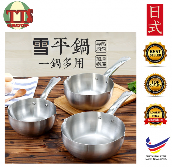 SNOW FULL STAINLESS STEEL SAUCE PAN 16CM-24CM TTS DISTRIBUTION SDN BHD - 图片 2