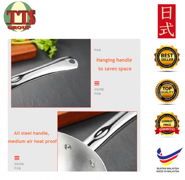 SNOW FULL STAINLESS STEEL SAUCE PAN 16CM-24CM TTS DISTRIBUTION SDN BHD - 图片 4