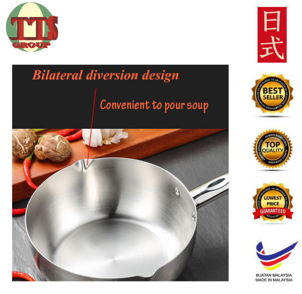 SNOW FULL STAINLESS STEEL SAUCE PAN 16CM-24CM TTS DISTRIBUTION SDN BHD - 图片 5