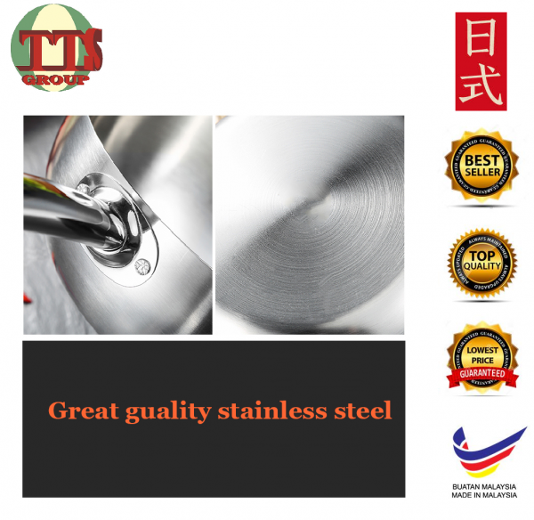 SNOW FULL STAINLESS STEEL SAUCE PAN 16CM-24CM TTS DISTRIBUTION SDN BHD - 图片 6