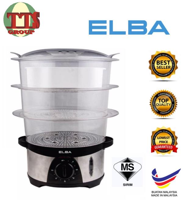 ELBA 10LITRE 3 DETACHABLE LAYERS FOOD STEAMER EFS-G1035(SS) TTS DISTRIBUTION SDN BHD - 图片 2